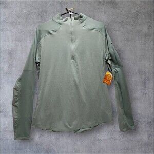 Columbia Omni Shade Women's 1/4 Zip Long Sleeve Blue Pullover Shirt Size XL New